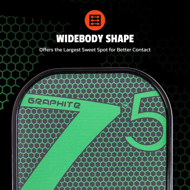 ONIX Graphite Z5 Pickleball Paddle (Graphite Carbon Fiber Face with Rough Texture Surface, Cushion Comfort Grip and Nomex Honeycomb Core for Touch, Control, and Power), Green - Image 5